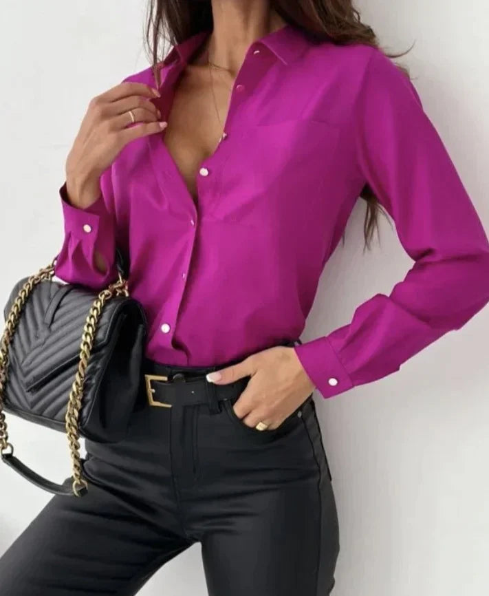 Olive - Stylish Button Down Shirt