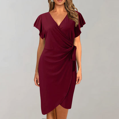 Ailsa - Elegant Wrap Dress Sophisticated and Stylish