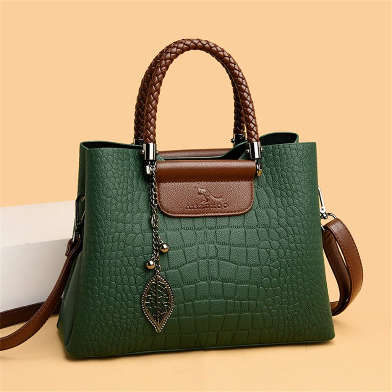 Barbara - Structured Leather Top Handle Bag