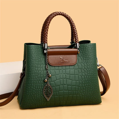 Barbara - Structured Leather Top Handle Bag