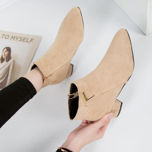 Isla - Leather Ankle Boots